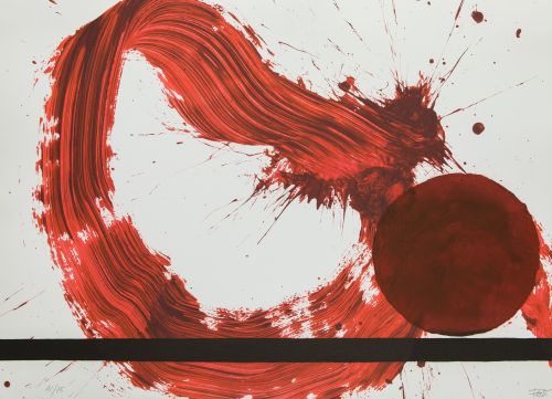 LUIS  FEITO, "Sin título", Litografía sobre papel