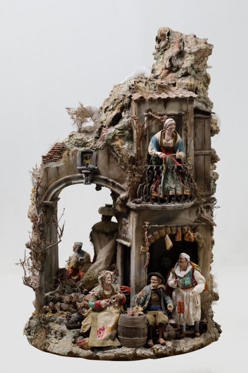 Nacimiento napolitano siguiendo modelos del siglo XVIII