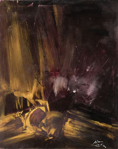 MANUEL  VIOLA, "Composición", Acrílico sobre lienzo