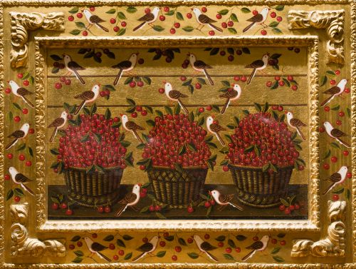 ESTUDIO  CANALS (MIGUEL CANALS), "Bodegón con cerezas y gol