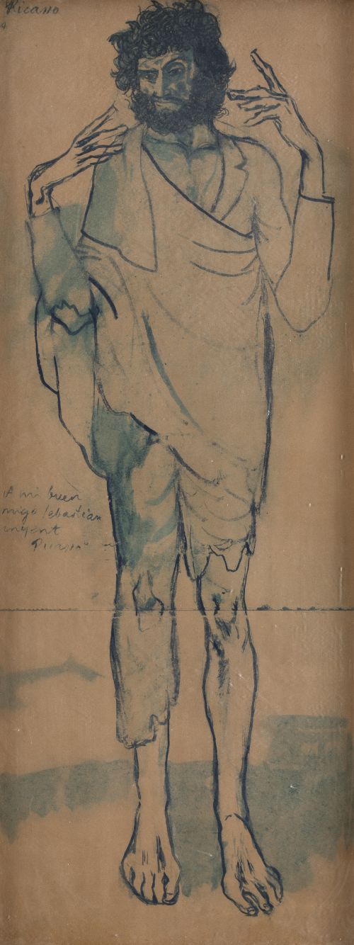 PABLO RUIZ PICASSO (DESPUES), “Le fou”, 1904, Litografía so
