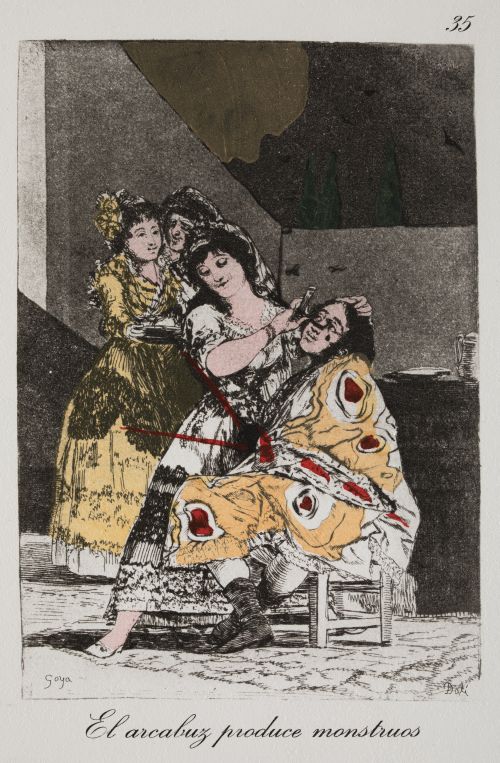 SALVADOR DALÍ Y DOMENECH, “El arcabuz produce monstruos. Pl