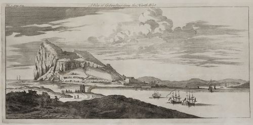 JOHN DURANT BREVAL, ELISHA KIRKALL(1682-1742)"Gibraltar