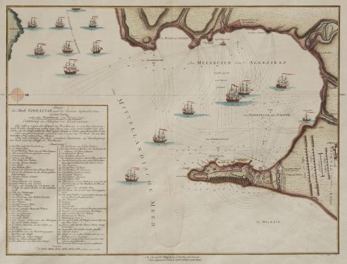 FRANZ NIKOLAUS ROLFFSEN, "Asedio a Gibraltar en 1779 y cart