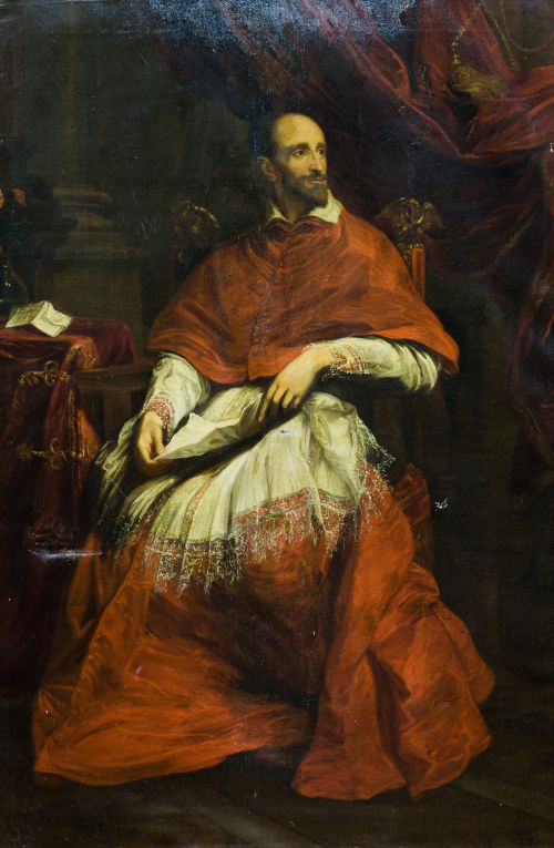 ANÓNIMO, "Retrato del Cardenal Guido Bentivoglio", Óleo sob