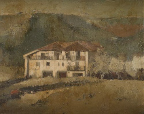 ESCUELA VASCA, BASQUE SCHOOL (20th Century) "Farmhouse"