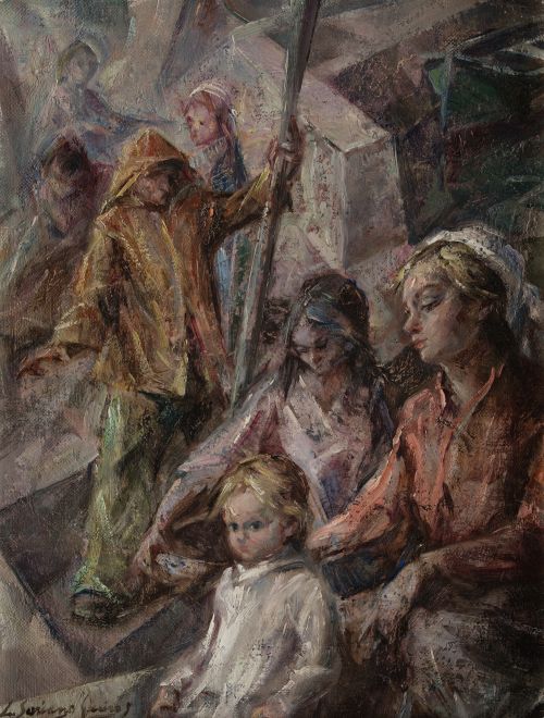 LUIS SORIANO QUIRÓS, "Sin título", Óleo sobre lienzo