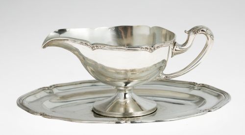 Salsera de plata española ley 916, S. XX