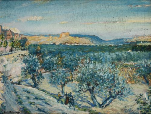 ASCENSIO MARTIARENA, "Paisaje", Óleo sobre lienzo