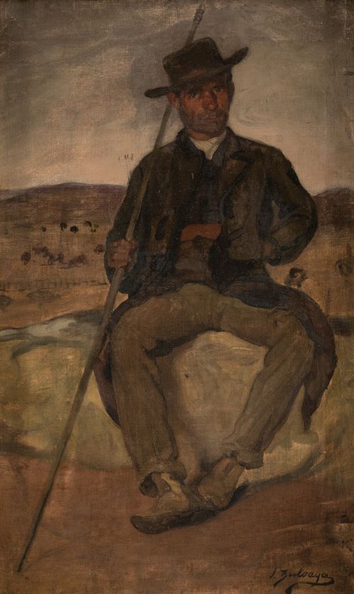IGNACIO ZULOAGA, "Segoviano", Óleo sobre lienzo