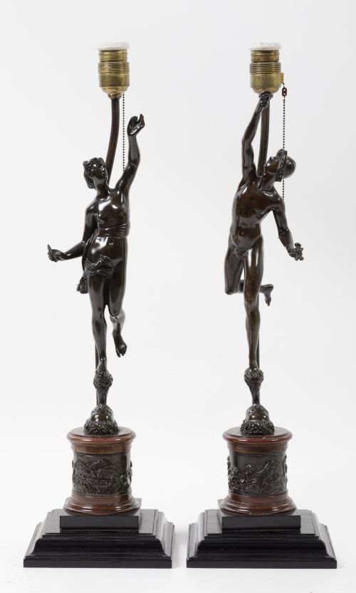 Pareja de lámparas de mesa, S.XX