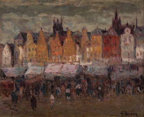 CARMELO GARCÍA BARRENA, "Brujas", Óleo sobre lienzo