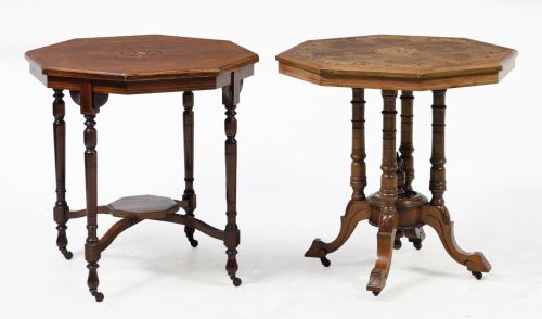 Mesa auxiliar octogonal eduardina, pps. S. XX