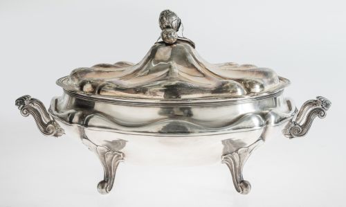 Sopera de plata contrastada, España, S.XX