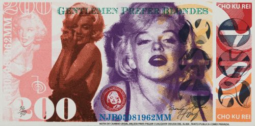 RODOLFO LLOPIZ, "200 cho ku rei Marilyn Monroe", Serigrafía