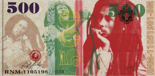 RODOLFO LLOPIZ, "500 cho ku rei Bob Marley", Serigrafía sob