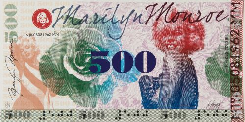 RODOLFO LLOPIZ, "500 cho ku rei Marilyn Monroe", Serigrafía