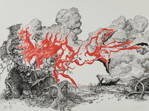 JESÚS ZURITA, "Sin título", Serigrafía sobre papel