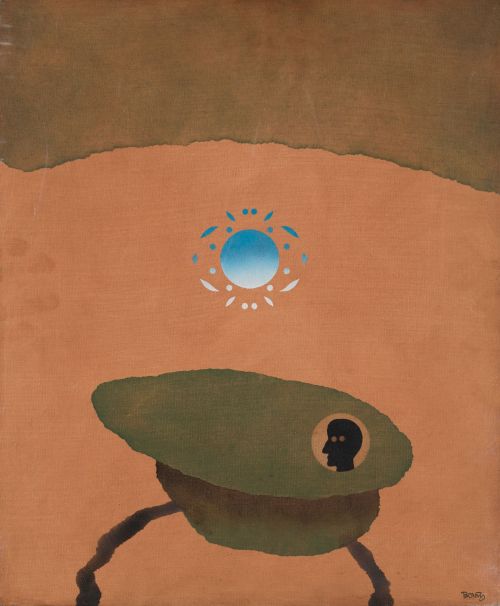 FRANCISCO BONET, "Viatge a Extar", Técnica mixta sobre lien