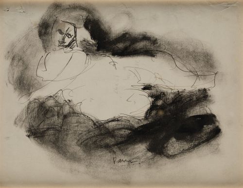 JOSÉ ANTONIO "GINÉS" PARRA MENCHON, "Mujer etérea", Tinta s