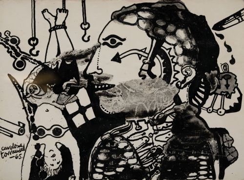 ARMANDO CARDONA TORRANDELL, "Mecanismo sádico", 1965, Tinta