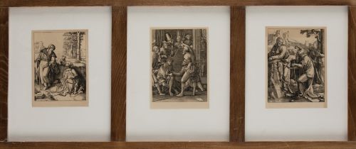 DESPUÉS DE LUCAS VAN LEYDEN, "Sagrada familia", "Los improp