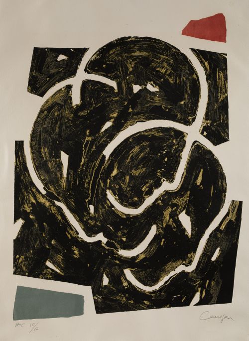 RAFAEL CANOGAR, "Escena urbana", 1988, Aguafuerte y plancha