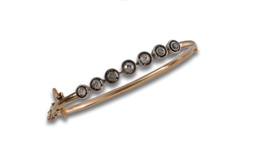 PULSERA DE PEDIDA DE ORO Y DIAMANTES (UNA P. DE IMITACIÓN) 