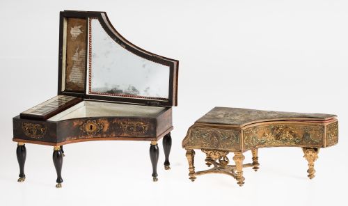 Caja de música en forma de piano, posiblemente Francia, c.1