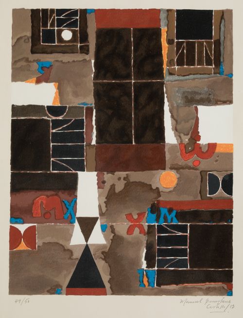 MANUEL QUINTANA CASTILLO, "Sin título", 1983, Serigrafía so