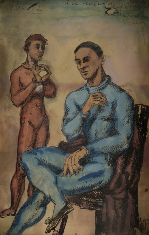 RICARDO SUMMERS YSERN (SERNY), "Personajes", 1942, Tintas y
