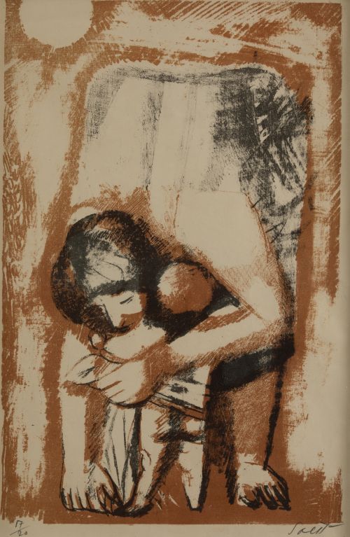 BRUNO SAETTI, "Sin título", Xilografía sobre papel 