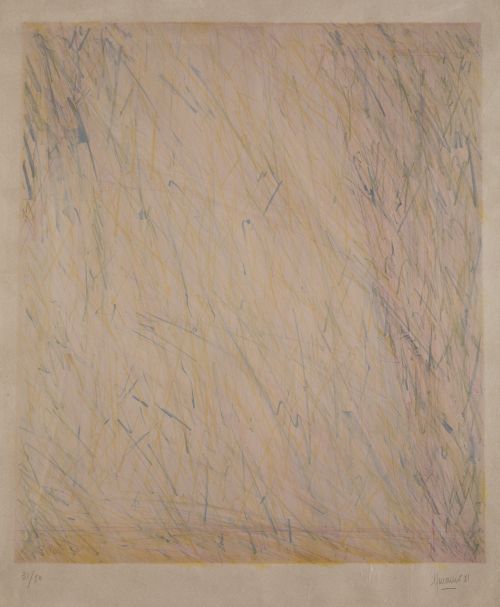 SANTIAGO SERRANO, "Composición", 1981, Litografía sobre pap