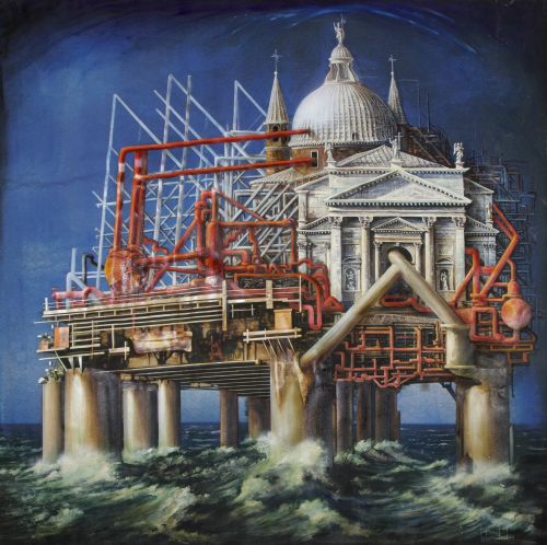 LUDOVICO DE LUIGI, "Palladio platform", 1978, Técnica mixta