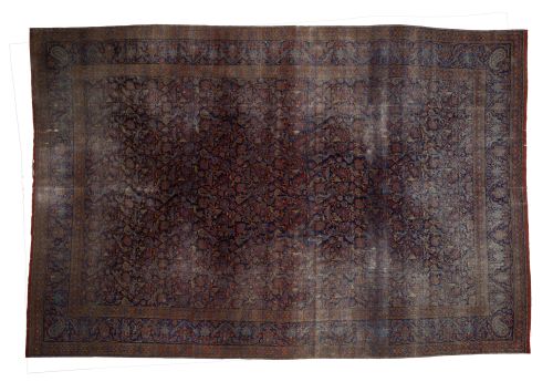 Hand-knotted wool Persian rug, 20th century