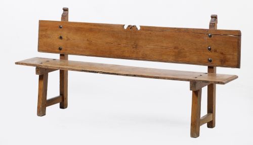 Pine bench, Spain, early 20th century