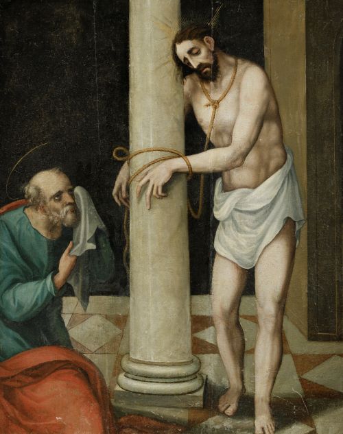 ESCUELA ESPAÑOLA, SPANISH SCHOOL (16TH CENTURY) "Christ Tie