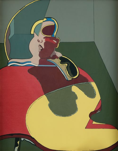 JUAN BARJOLA, "Sin título", 1975, Serigrafía sobre papel