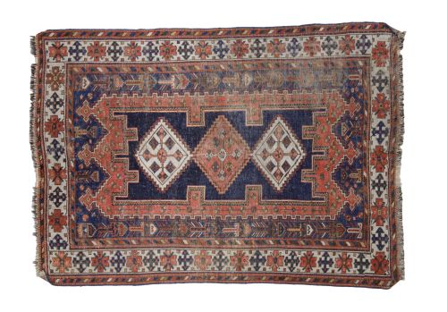 Alfombra persa de lana anudada a mano, S. XX