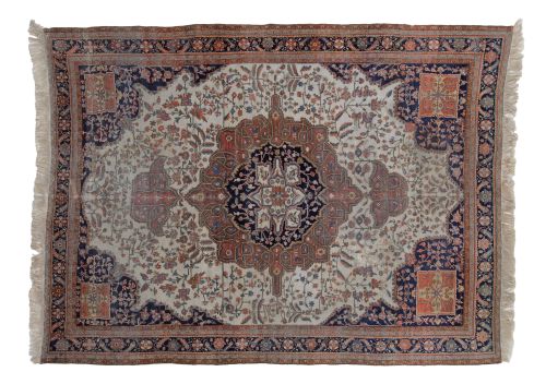 Hand-knotted wool oriental rug, 20th century