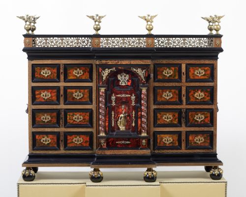 Bargueño siguiendo modelos flamencos, España, S. XX