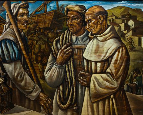 JOSÉ VELA ZANETTI, "El descubrimiento de América", 1950, Tr