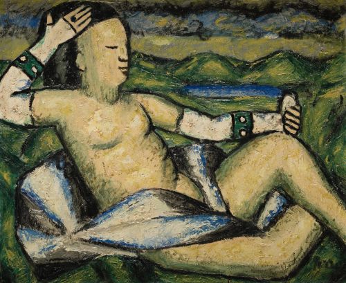 JOSÉ ANTONIO "GINÉS" PARRA MENCHON, "Desnudo femenino", Óle