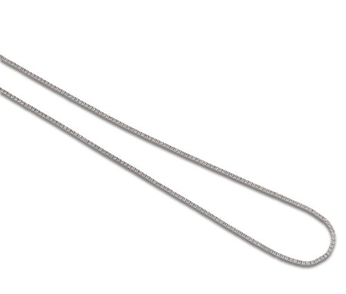 COLLAR RIVIERE EN ORO BLANCO CON DIAMANTES 