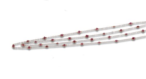 COLLAR ORO AMARILLO CON RUBIES