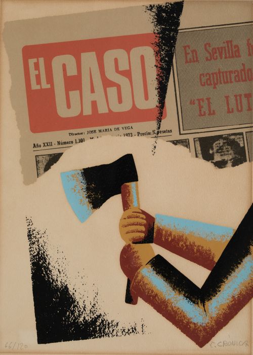  EQUIPO CRÓNICA, "El crimen de Cuenca", 1979, Doce serigraf