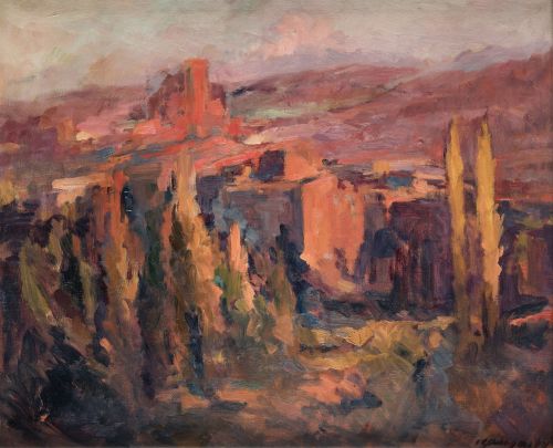 JOSÉ GAUSACHS, "Sol de tardor. Rupit. (Sol de atardecer. Ru