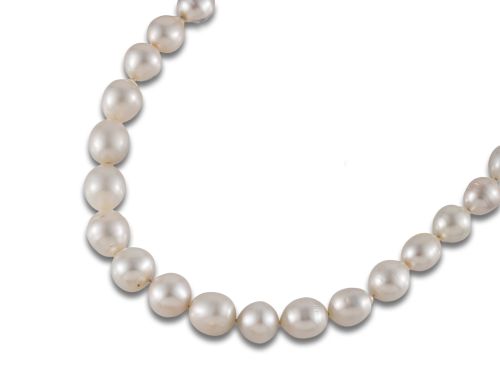 COLLAR PERLAS AUSTRALIANAS, ORO Y DIAMANTES.