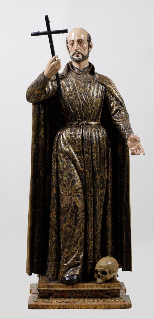  ESCUELA CASTELLANA, "San Francisco de Borja", Escultura de