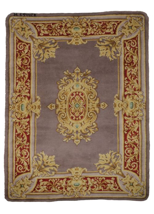 Alfombra de lana anudada a mano, Miguel Stuyck, S.XX